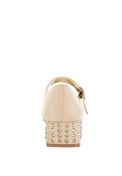 Sima Studded Mary Jane Pumps - Tigbul's Variety Fashion Shop