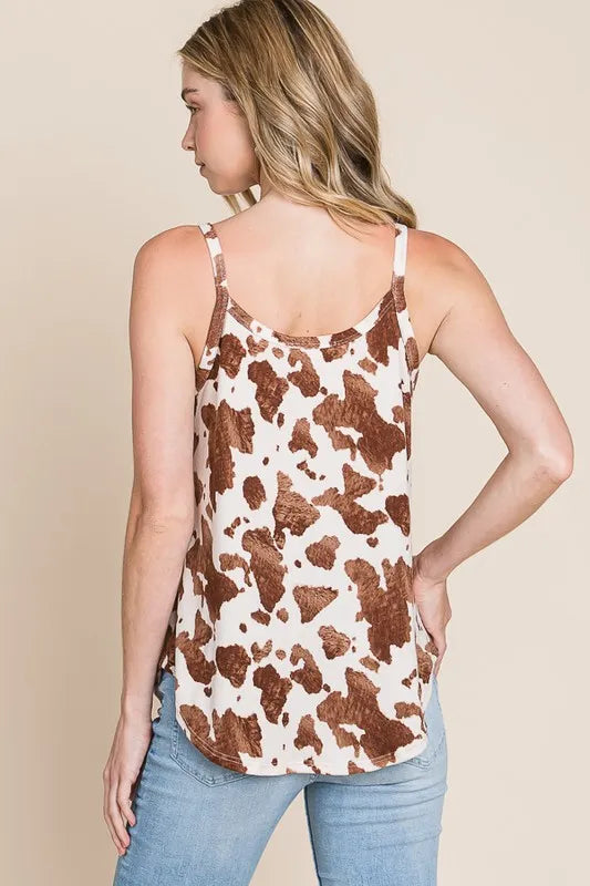 Brown Animal Print Cami - Tigbul's Variety Fashion Shop
