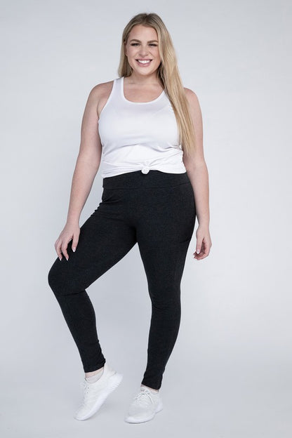 Plus Everyday Leggings with Pockets - Tigbuls Variety Fashion