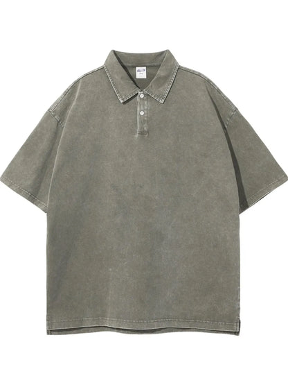 Men's Collared Neck Half Sleeve Polo - Tigbul's Variety Fashion Shop