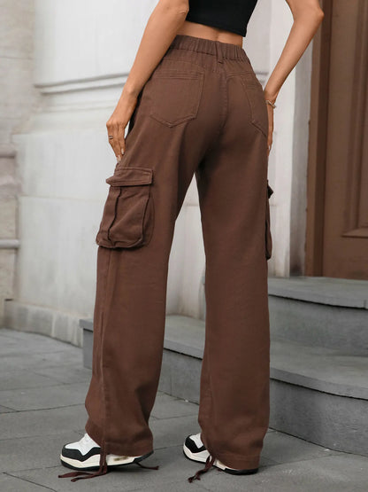 Wide Leg Cargo Jeans - Tigbul's Variety Fashion Shop