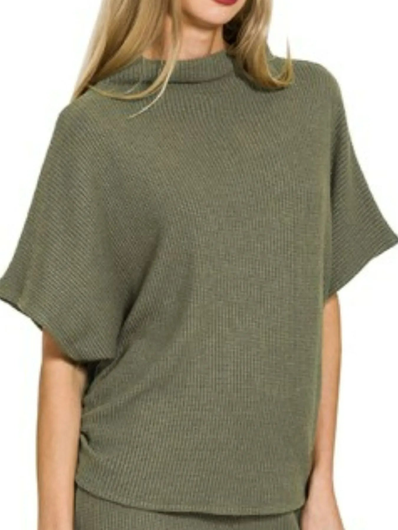 Zenana Mock Neck Top and Pants Sweater Set - Tigbul's Variety Fashion Shop