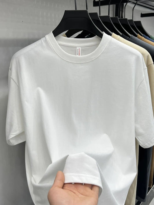 Men's Plus Size Round Neck Short Sleeve T-Shirt - Tigbul's Variety Fashion Shop