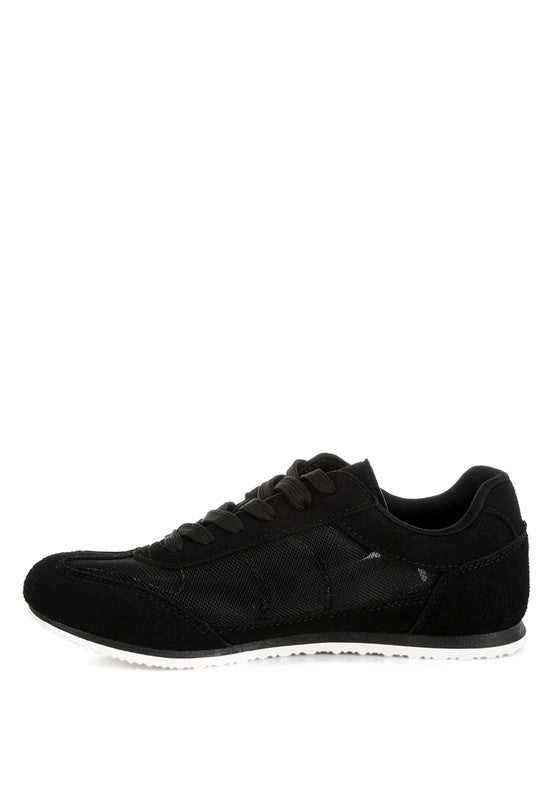 Milon Microfiber & Mesh Sneakers - Tigbul's Variety Fashion Shop