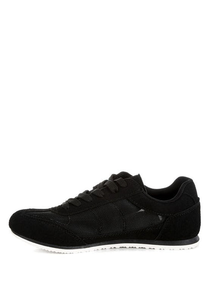 Milon Microfiber & Mesh Sneakers - Tigbul's Variety Fashion Shop