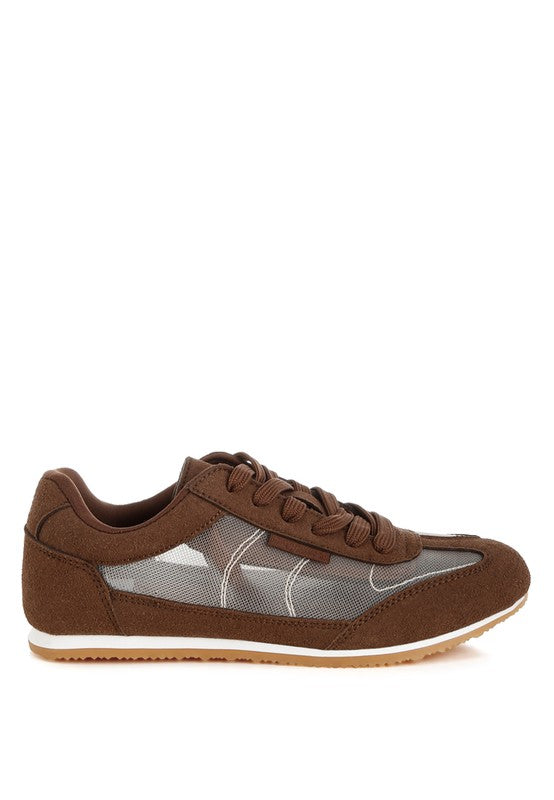 Milon Microfiber & Mesh Sneakers - Tigbul's Variety Fashion Shop