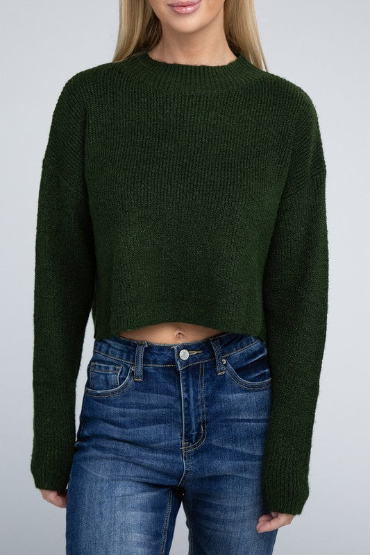 Mock Neck Pullover - Tigbul's Variety Fashion Shop