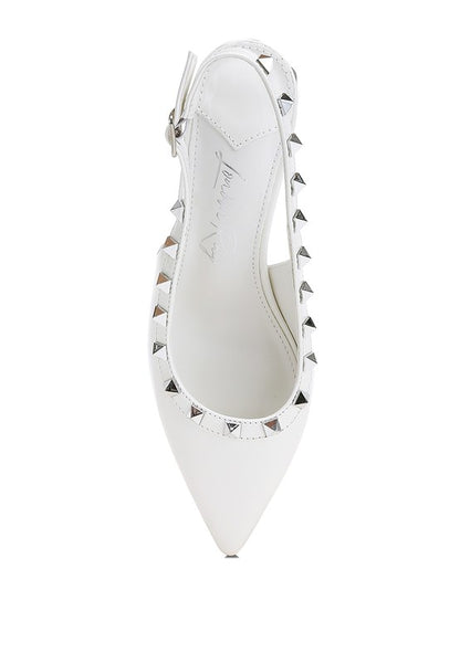 Hiral Stud Embellished Slingback Sandals - Tigbul's Variety Fashion Shop