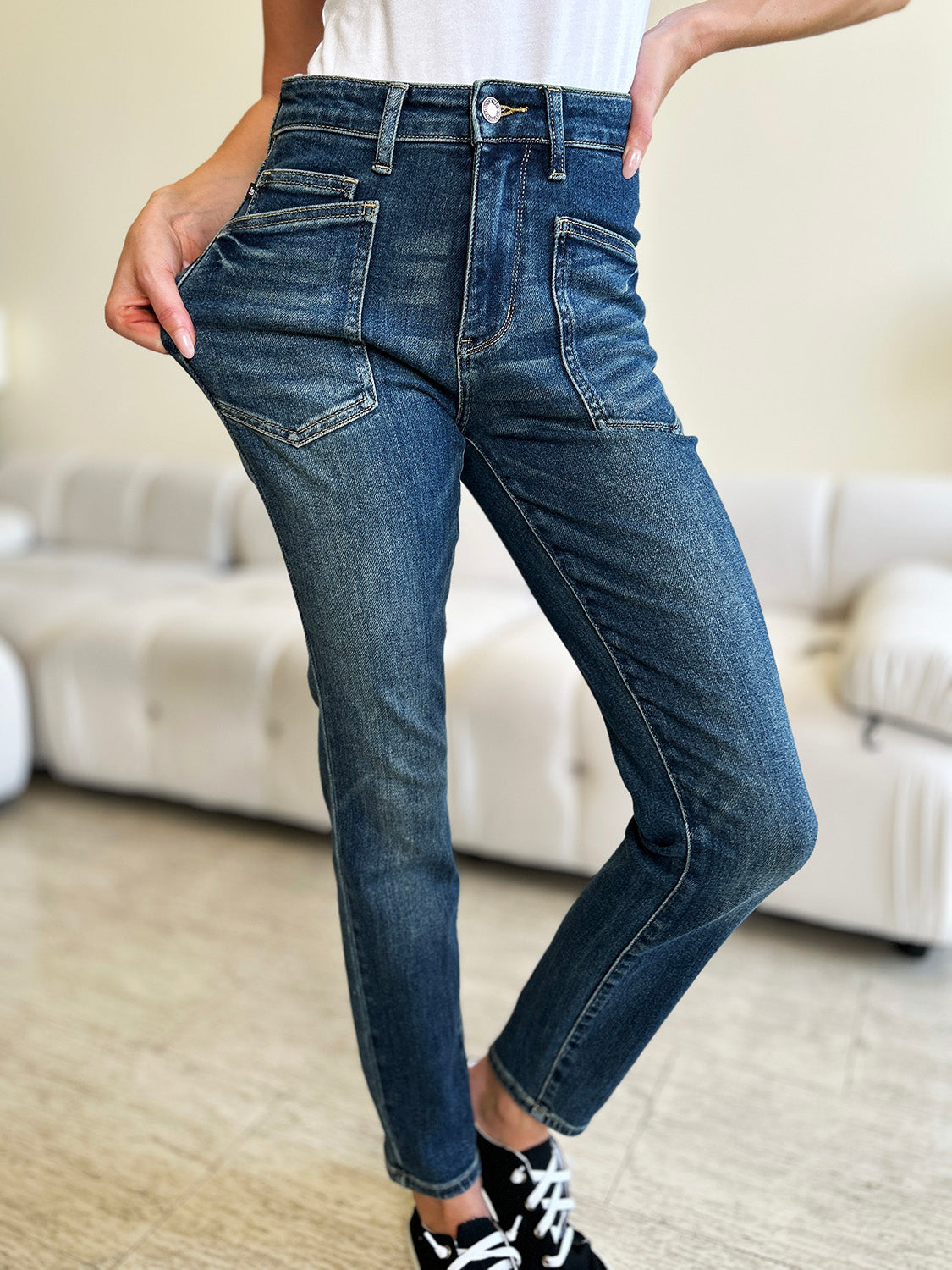 Judy Blue Full Size High Waist Skinny Jeans - Tigbul's Variety Fashion Shop