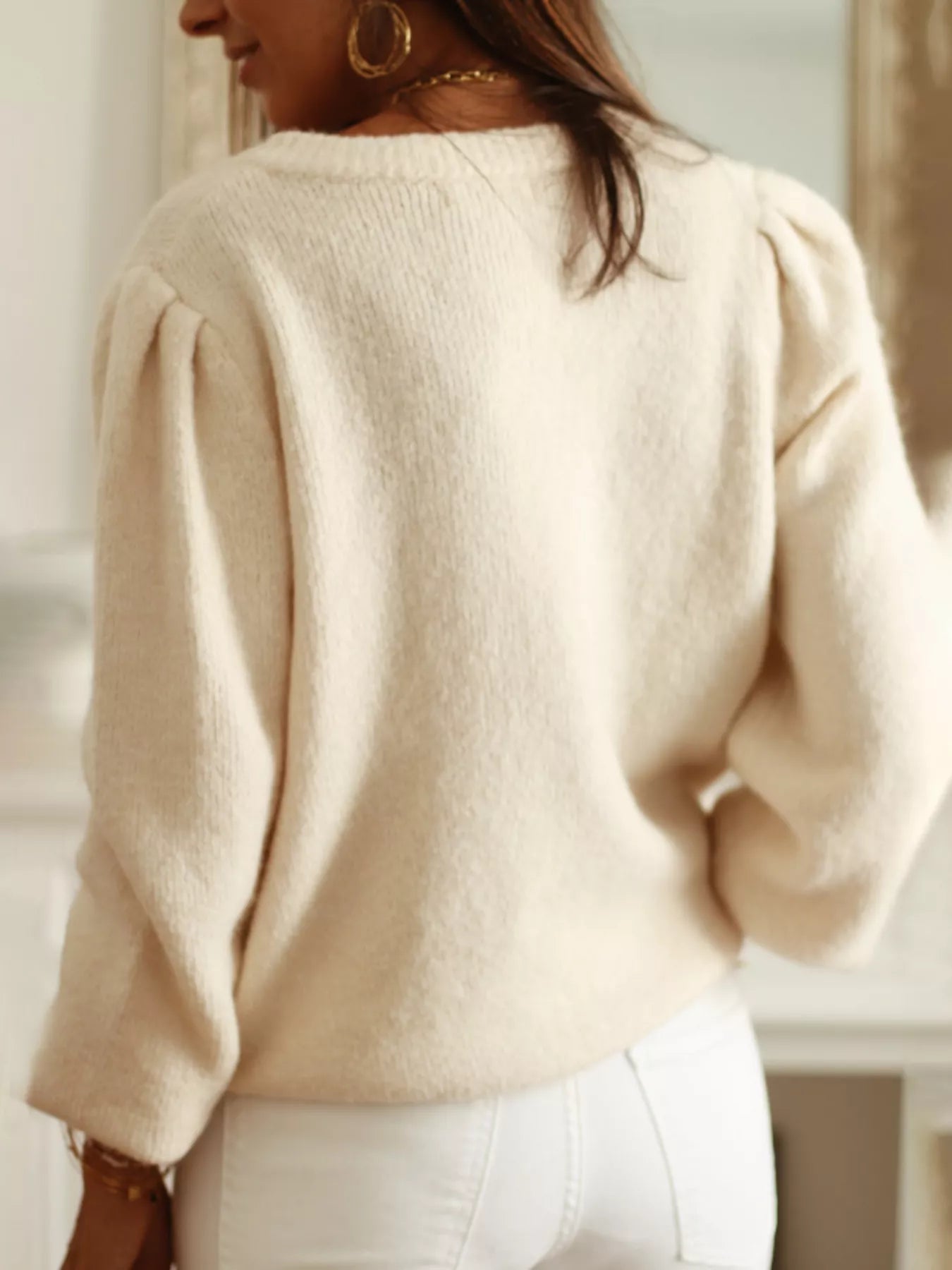 Button Up Long Sleeve Cardigan - Tigbul's Variety Fashion Shop