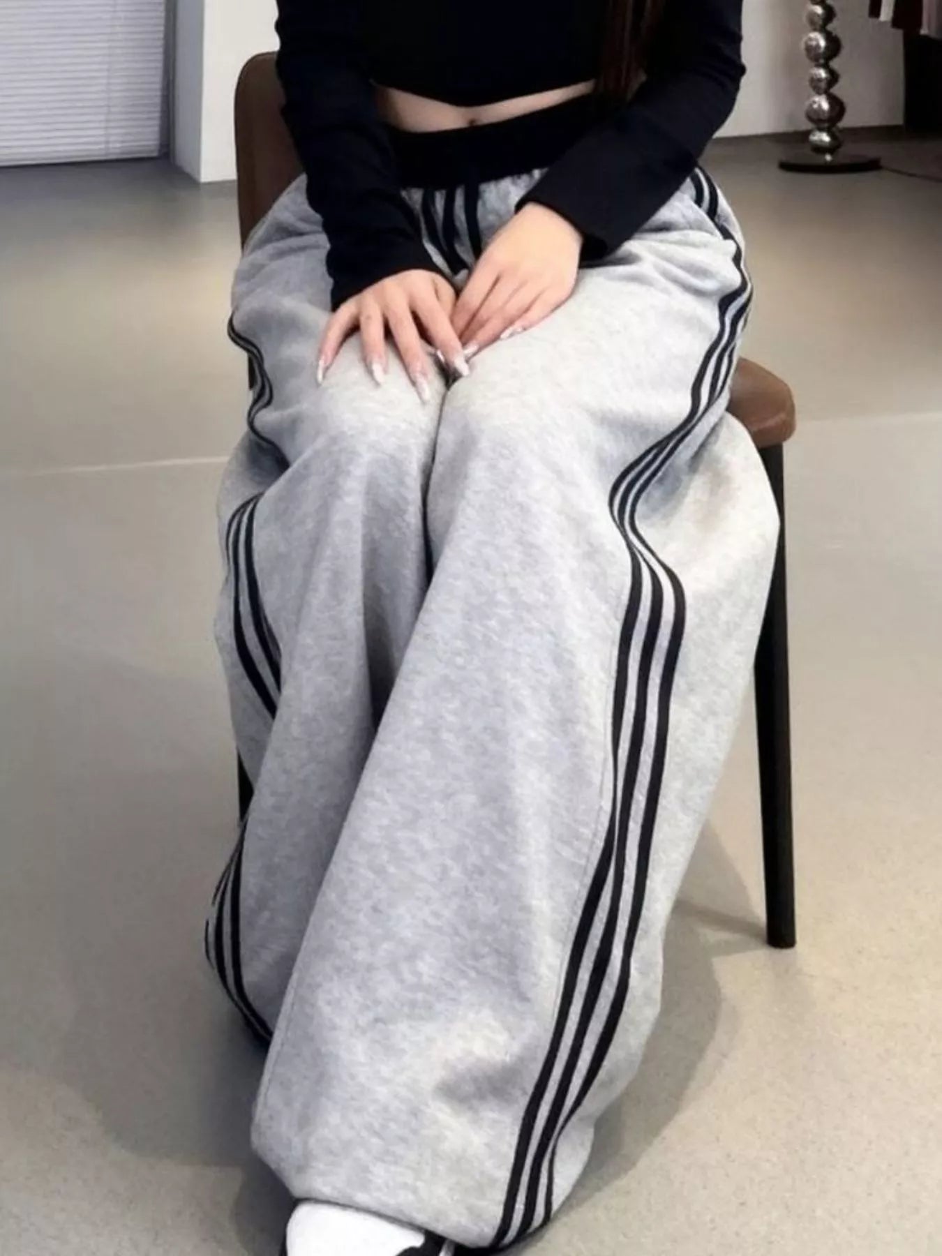 Casual Loose Fit Striped Pants - Tigbul's Variety Fashion Shop