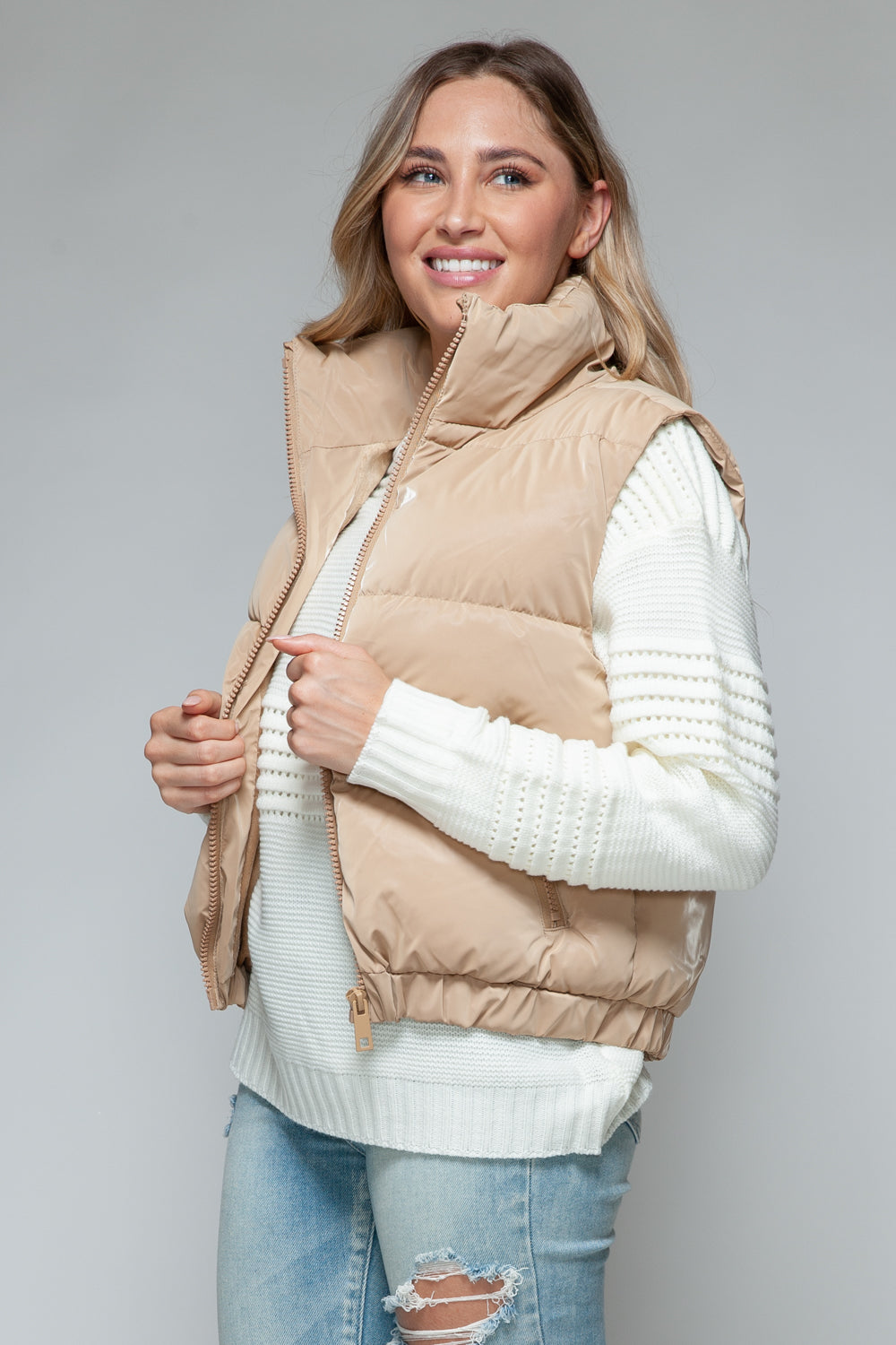 Snobbish Fine Fur Lining Quilted Vest - Tigbul's Variety Fashion Shop