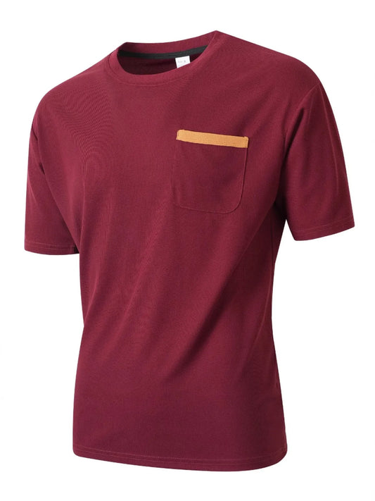 Men's Full Size Round Neck Short Sleeve T-Shirt Plus Size - Tigbul's Variety Fashion Shop