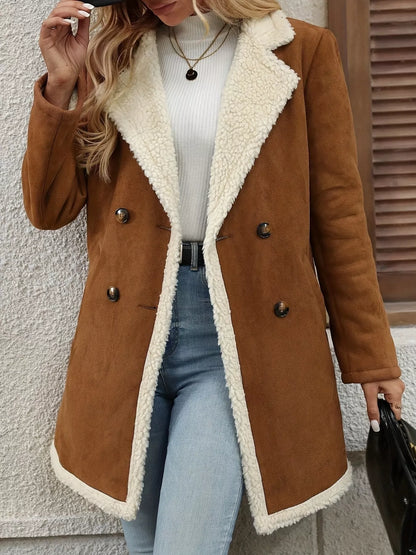 Sherpa Lined Button Up Outerwear - Tigbul's Variety Fashion Shop