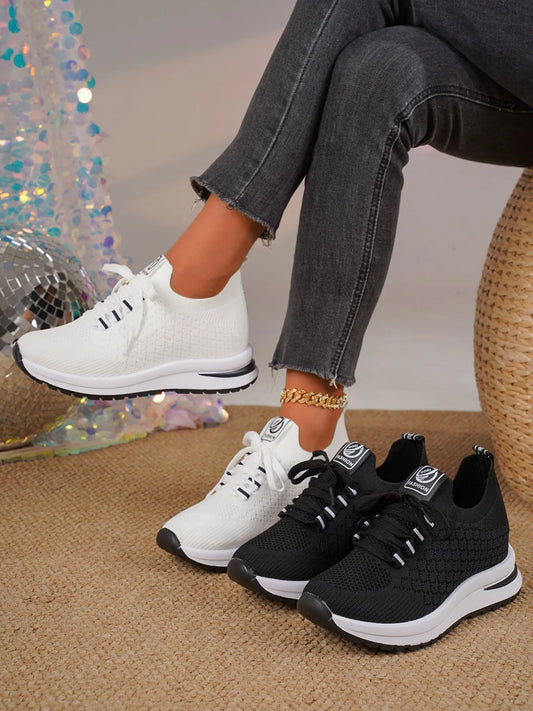 Lace Up Platform Athletic - Tigbul's Variety Fashion Shop