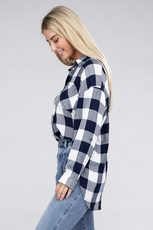 Classic Plaid Flannel Shirt - Tigbul's Variety Fashion Shop