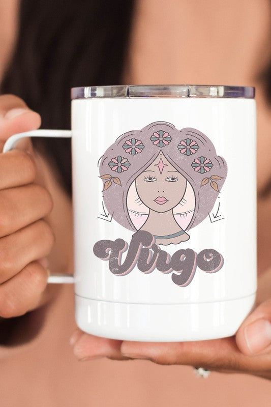 Virgo Astrological Sign Coffee Travel Cup - Tigbul's Variety Fashion Shop