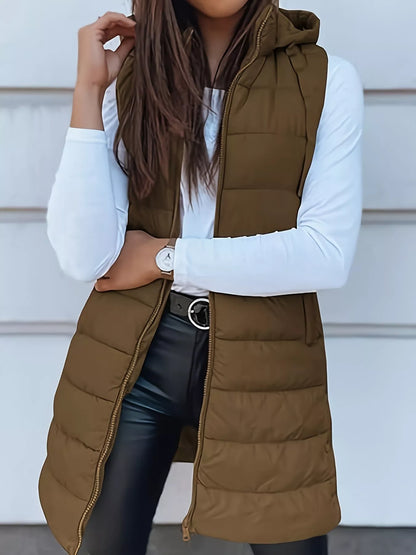 Zip Up Hooded Winter Coat - Tigbul's Variety Fashion Shop