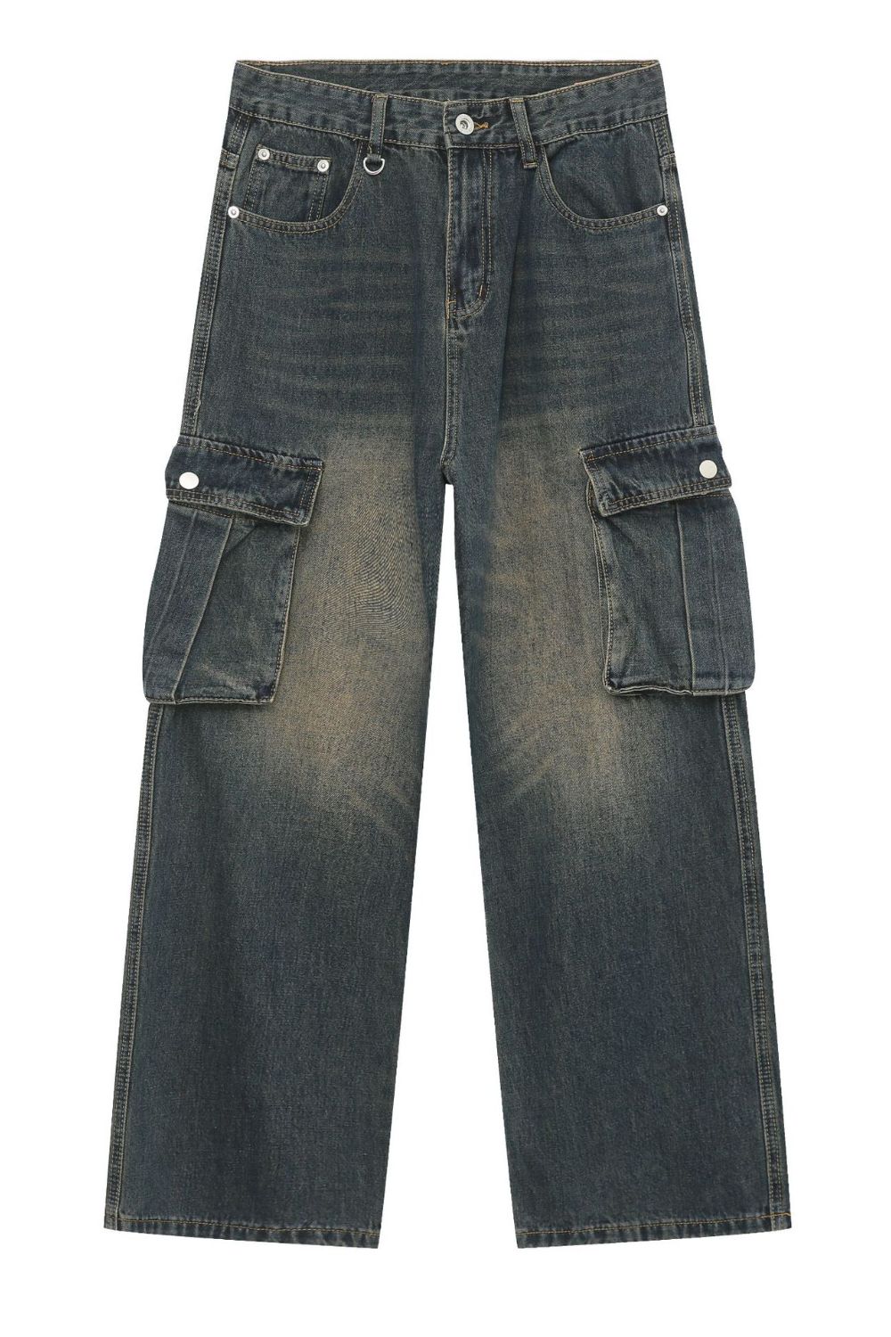 Men's Baggy Jeans with Cargo Pockets - Tigbul's Variety Fashion Shop