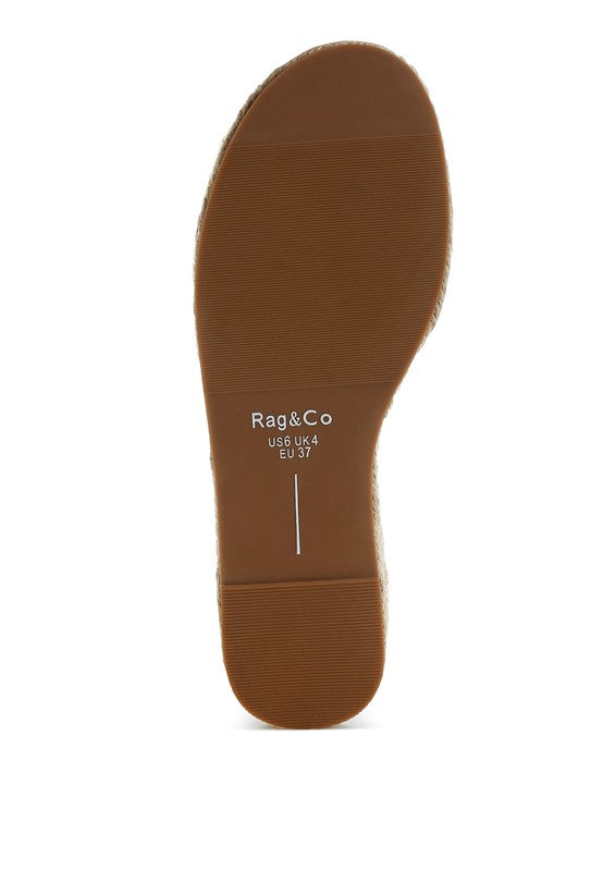 Scalar Genuine Soft Leather Espadrille Flatforms - Tigbul's Variety Fashion Shop