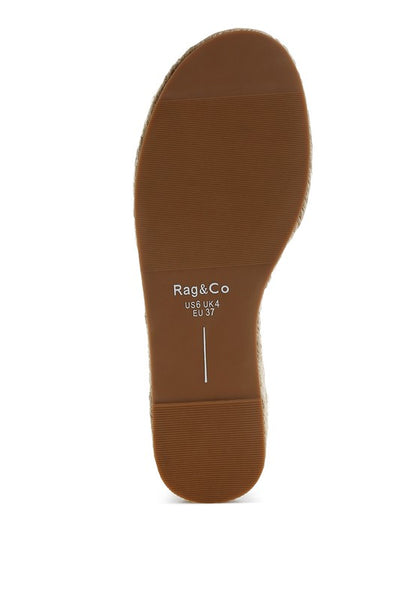 Scalar Genuine Soft Leather Espadrille Flatforms - Tigbul's Variety Fashion Shop