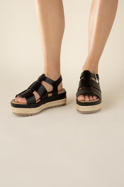 MCLEAN-S Espadrille Gladiator Sandals - Tigbuls Variety Fashion