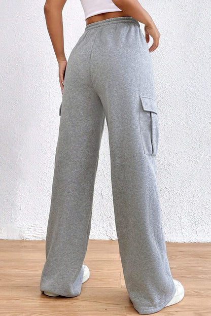 Drawstring High Waist Pants - Tigbul's Variety Fashion Shop