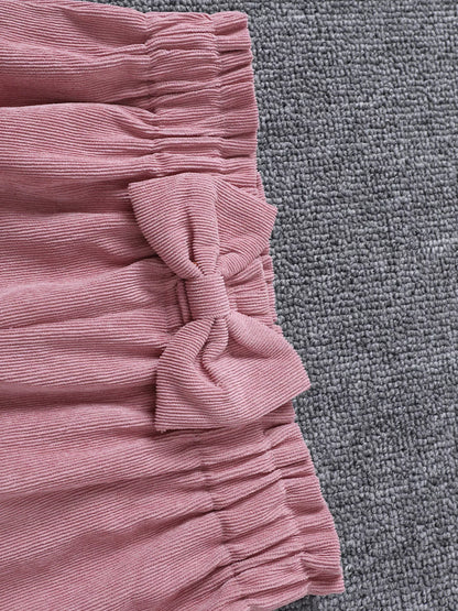 Children's Girls Puff Sleeve Top and Pants Set - Tigbuls Variety