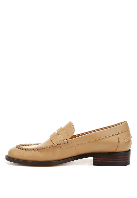 Plavia Genuine Leather Loafers - Tigbul's Variety Fashion Shop