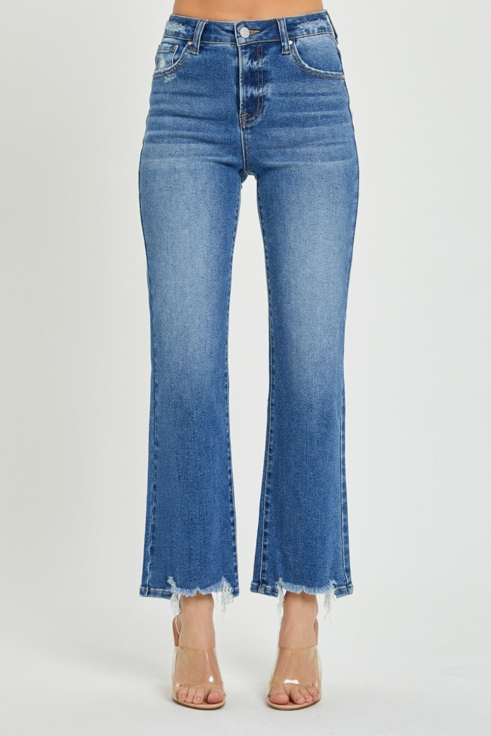 RISEN High Rise Straight Jeans - Tigbul's Variety Fashion Shop