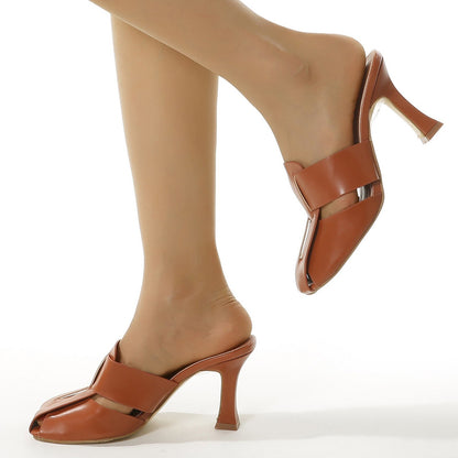 Women's Sandals Fashion Spring And Summer Casual Shoes Hollow High-Heeled Sandals Women Sandals Summer - Tigbul's Variety Fashion Shop