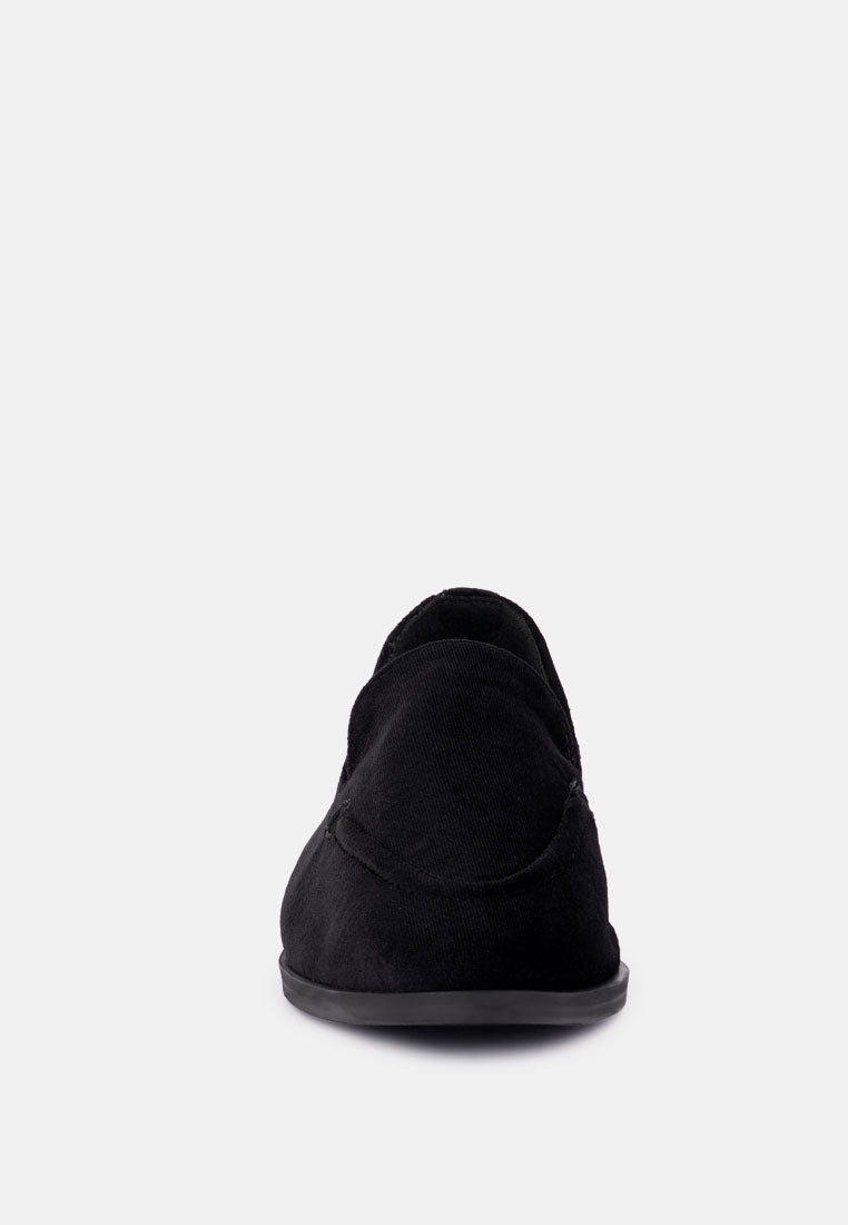 Luxe-Lap Velvet Handcrafted Loafers - Tigbul's Variety Fashion Shop