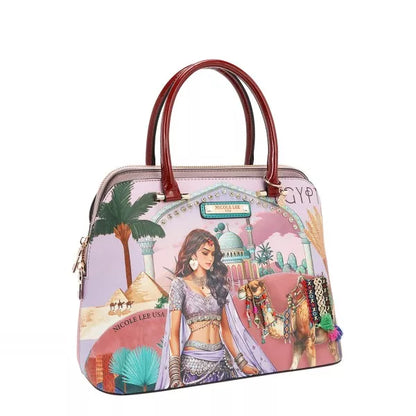Nicole Lee USA Queen Cleopatra Dome Handbag - Tigbul's Variety Fashion Shop