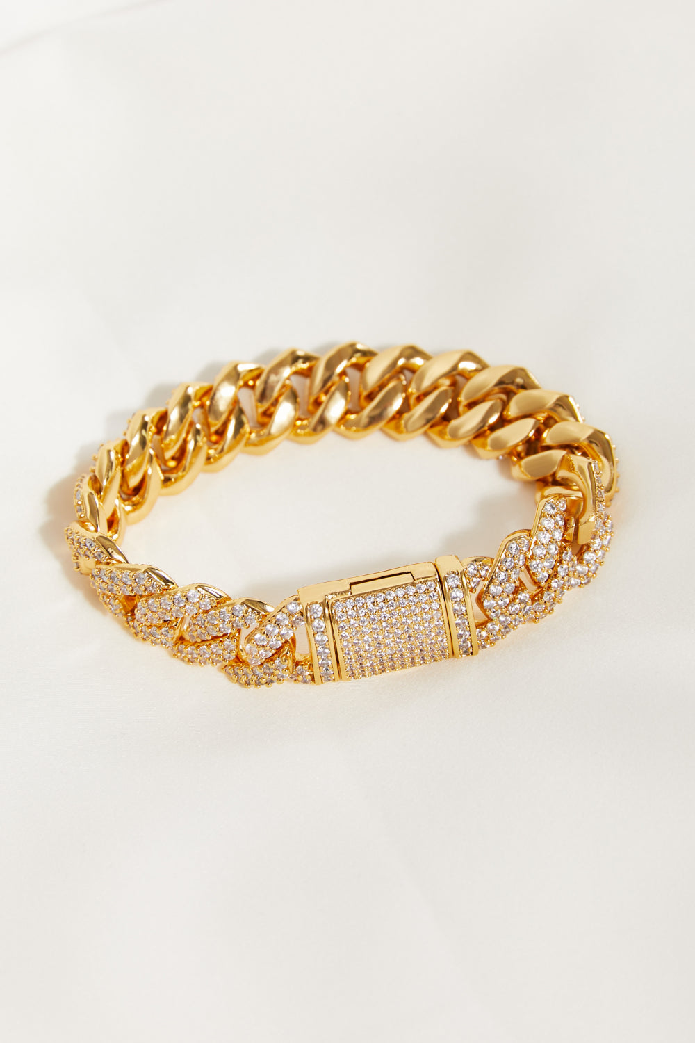 Alloy Inlaid Zircon Bracelet - Tigbul's Variety Fashion Shop