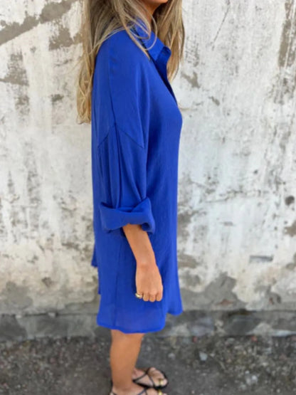 Pocketed Collared Neck Shirt and Shorts Set - Tigbul's Variety Fashion Shop