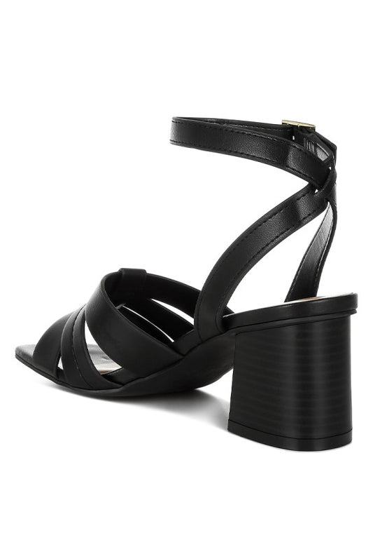 Signora Pin Buckle Ankle Strap Sandals - Tigbul's Variety Fashion Shop