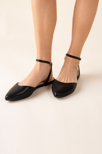 LINDEN-S Ankle Strap Flats - Tigbuls Variety Fashion