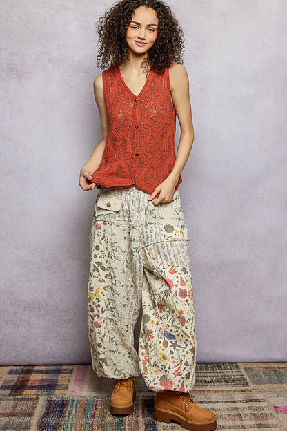 POL Button Down V-Neck Sweater Vest Shirt - Tigbul's Variety Fashion Shop