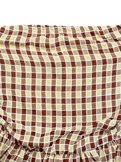 Plaid Smocked Tube Top - Tigbul's Variety Fashion Shop