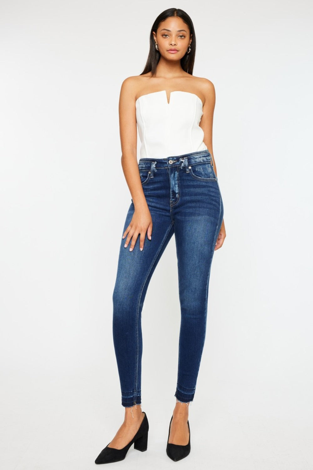 Kancan Full Size High Rise Ankle Skinny Jeans - Tigbul's Variety Fashion Shop