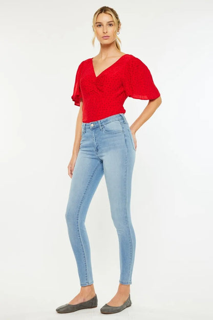 Kancan High Rise Light Super Skinny Jeans - Tigbul's Variety Fashion Shop