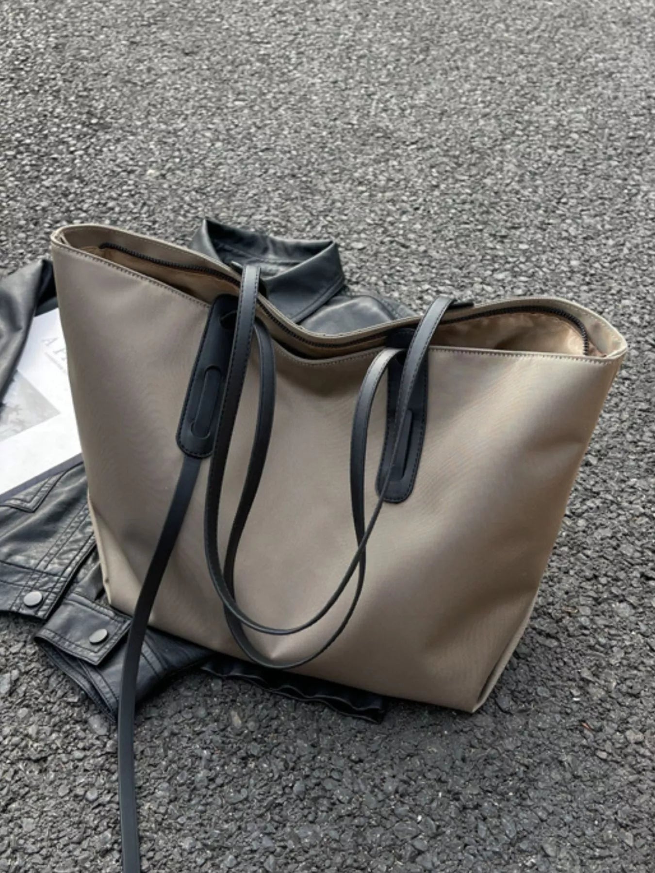Oxford Cloth Tote Bag - Tigbul's Variety Fashion Shop