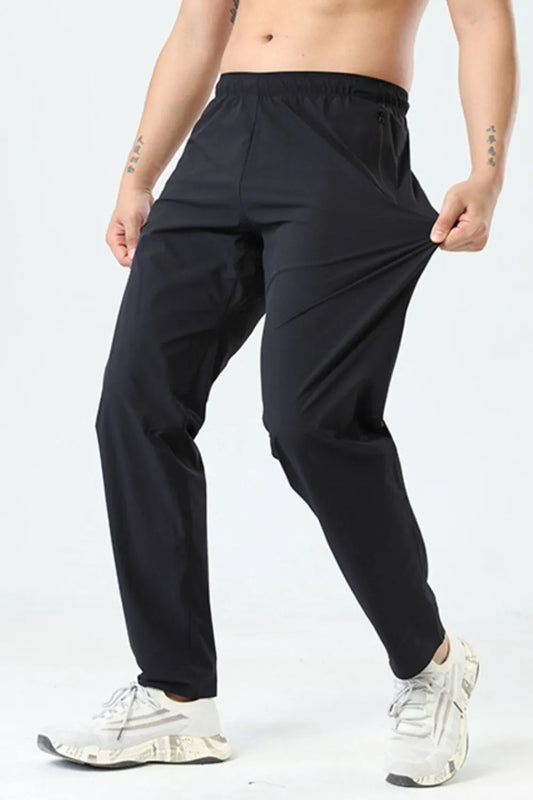 Men's Plus Size Elastic Waist Loose Fit Pants - Tigbul's Variety Fashion Shop