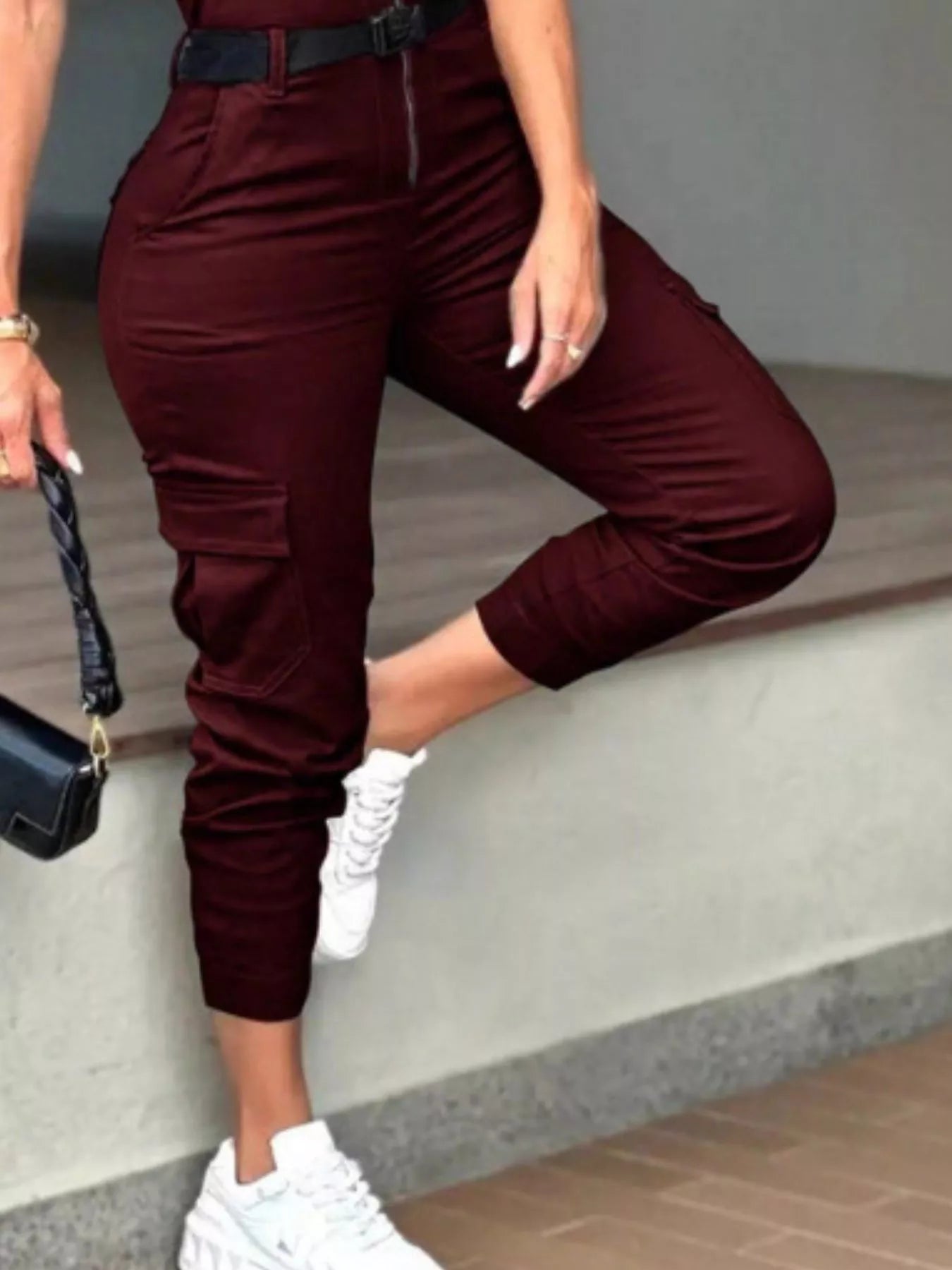 Zip Front Short Sleeve Jumpsuit - Tigbul's Variety Fashion Shop