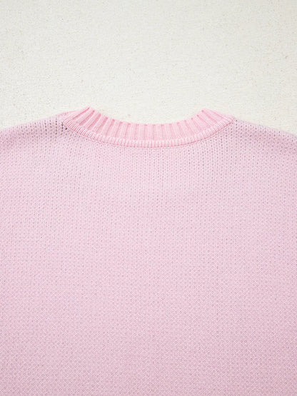Christmas Ginger Bread Man Round Neck Casual Sweater - Tigbul's Variety Fashion Shop