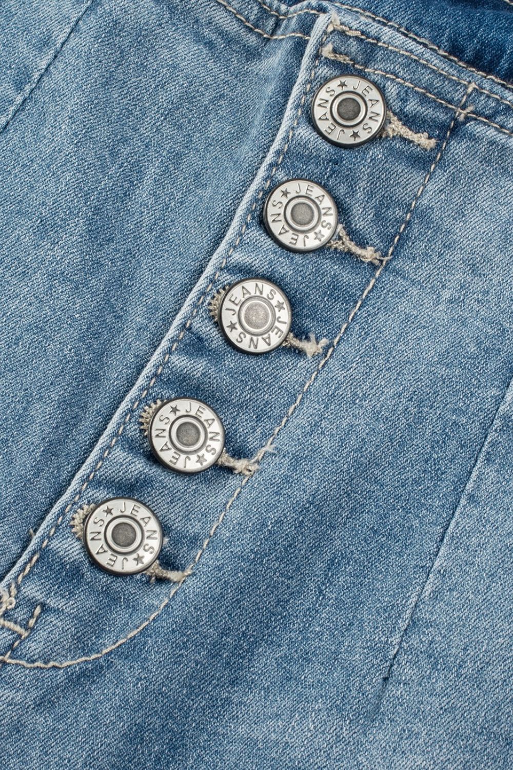 Button Fly High Waist Jeans - Tigbul's Variety Fashion Shop
