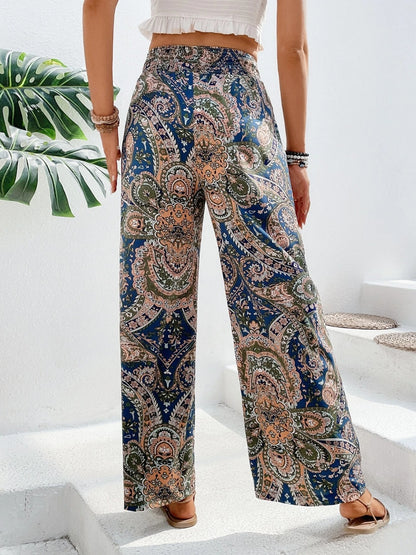 Printed Wide Leg Pants - Tigbuls Variety Fashion