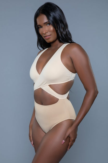 Mia Color Block One Piece Swimsuit - Tigbul's Variety Fashion Shop