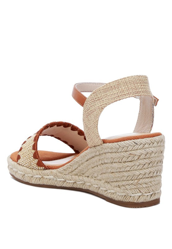 London Rag Lucas Raffia Wedge Heel Espadrilles - Tigbuls Variety Fashion