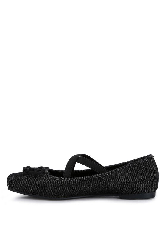 Arimer Criss Cross Strap Ballet Flats - Tigbuls Variety Fashion